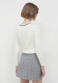 Calliope A QUADRI - Gonna a campana - var grigio melange