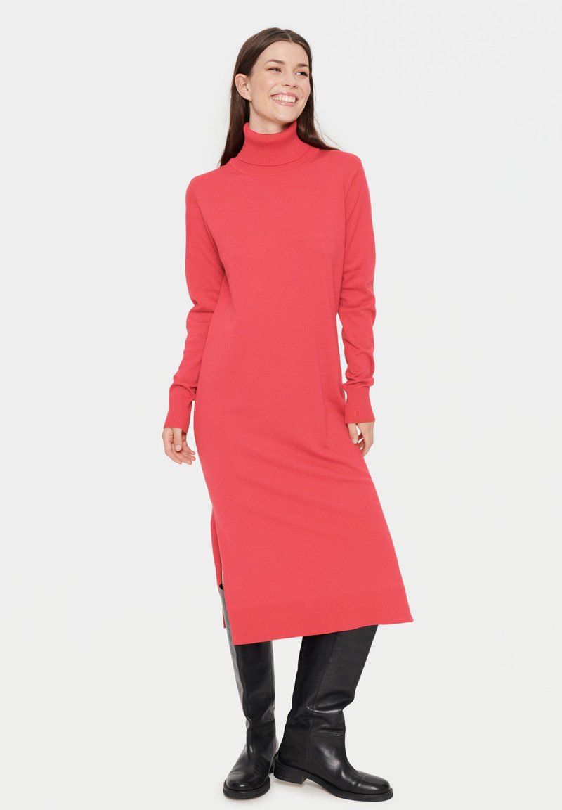 Saint Tropez MILA ROLL NECK - Abito in maglia - cayenne
