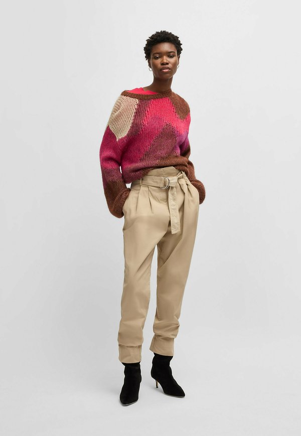 Trousers - open beige seven2