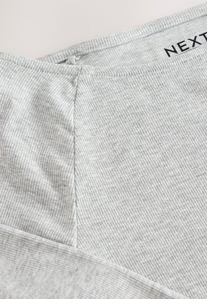 Next REGULAR FIT - OPEN SLASH NECK SOFT TOUCH - Top dugih rukava - grey
