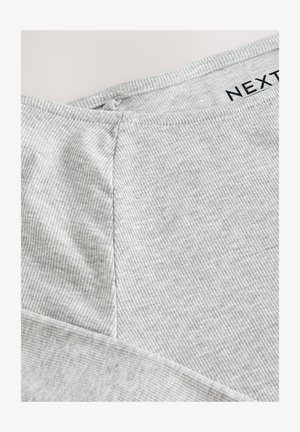 Next REGULAR FIT - OPEN SLASH NECK SOFT TOUCH - Top dugih rukava - grey
