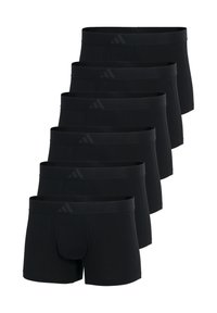 Svarta boxerkalsonger i ett paket om sex. Tillverkade av ett mjukt material med en mjuk elastisk midjeband som har ett diskret logomönster.