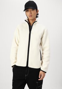 Only & Sons ONSEMILIO FULL ZIP HIGH NECK UNISEX - Jakna od flisa - antique white