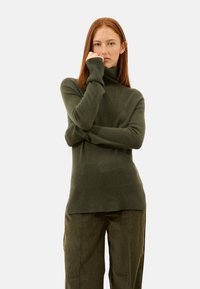 Just Cashmere LEXIE - Strickpullover - kaki