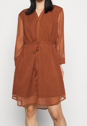 Robe chemise - brown