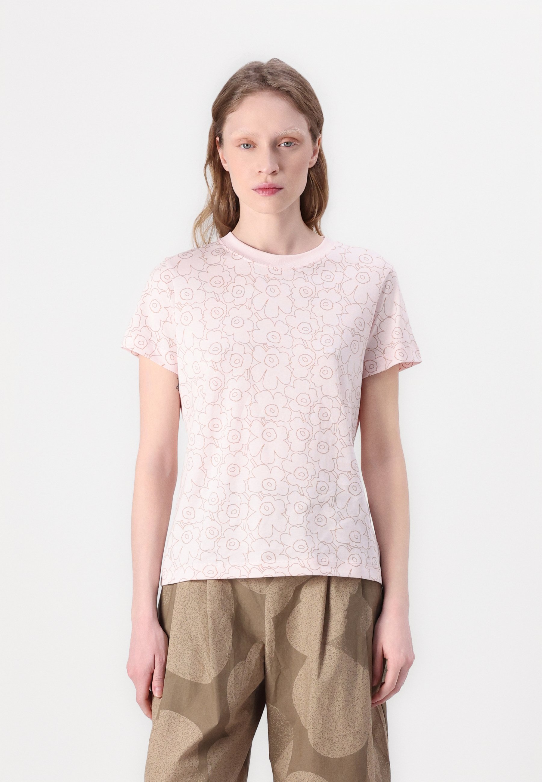 Marimekko HELEYS PIIRTO UNIKKO - Print T-shirt - pink