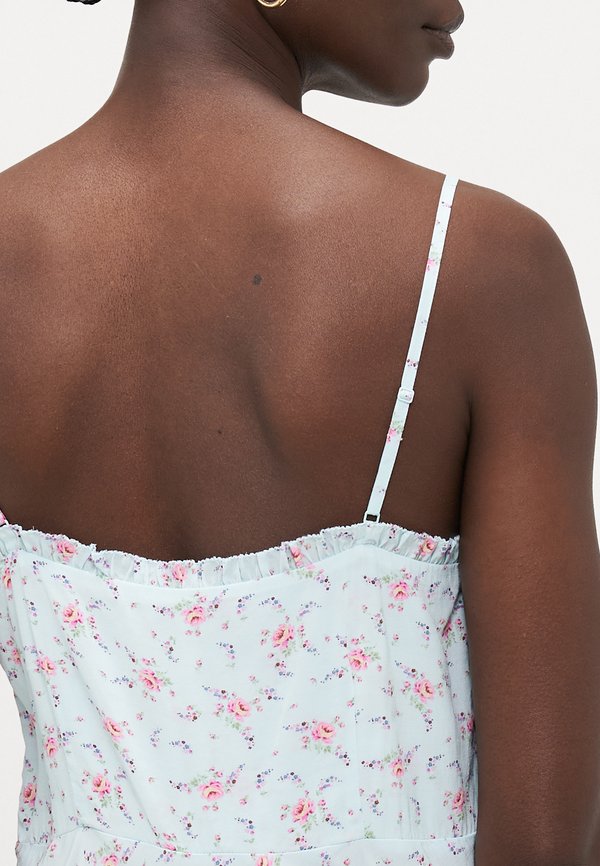 RUFFLE TRIM SLIP DRESS - Maxi dress - mint3