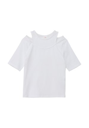 IN 2-IN-1-OPTIK - T-Shirt print - weiß