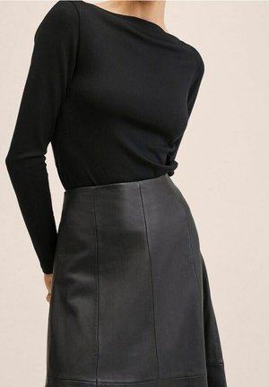 Langærmet T-shirt - black