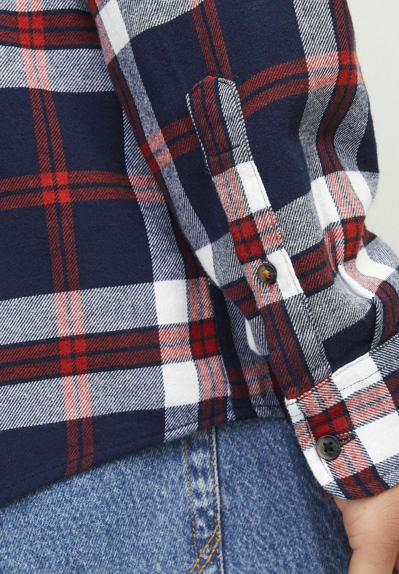 Jack & Jones JJECLASSIC AUTUMN CHECK SHIRT - Majica - navy blazer