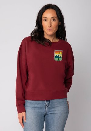 GOOD VIBE - Sweatshirt - burgundy