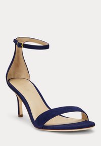Lauren Ralph Lauren ALLIE MID HEEL SUEDE SANDAL - Páskové sandály  - refined navy