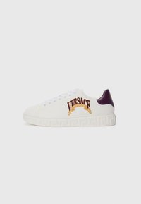 Trainers - white/dark plum