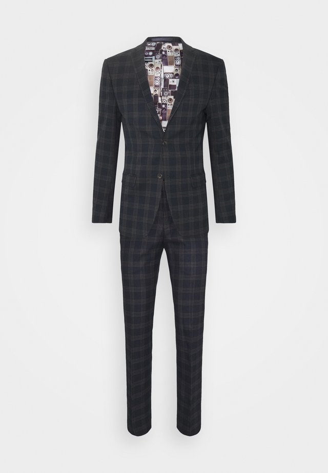CHECK SUIT - Jakkesæt - navy