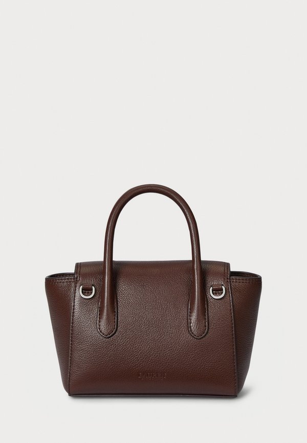 PEBBLED LEATHER SMALL TANNER SATCHEL - Handbag - dark hickory3