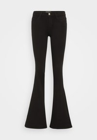 ONLHELLA LOW RETRO FLARED - Šiek tiek platėjantys apačioje džinsai - black denim