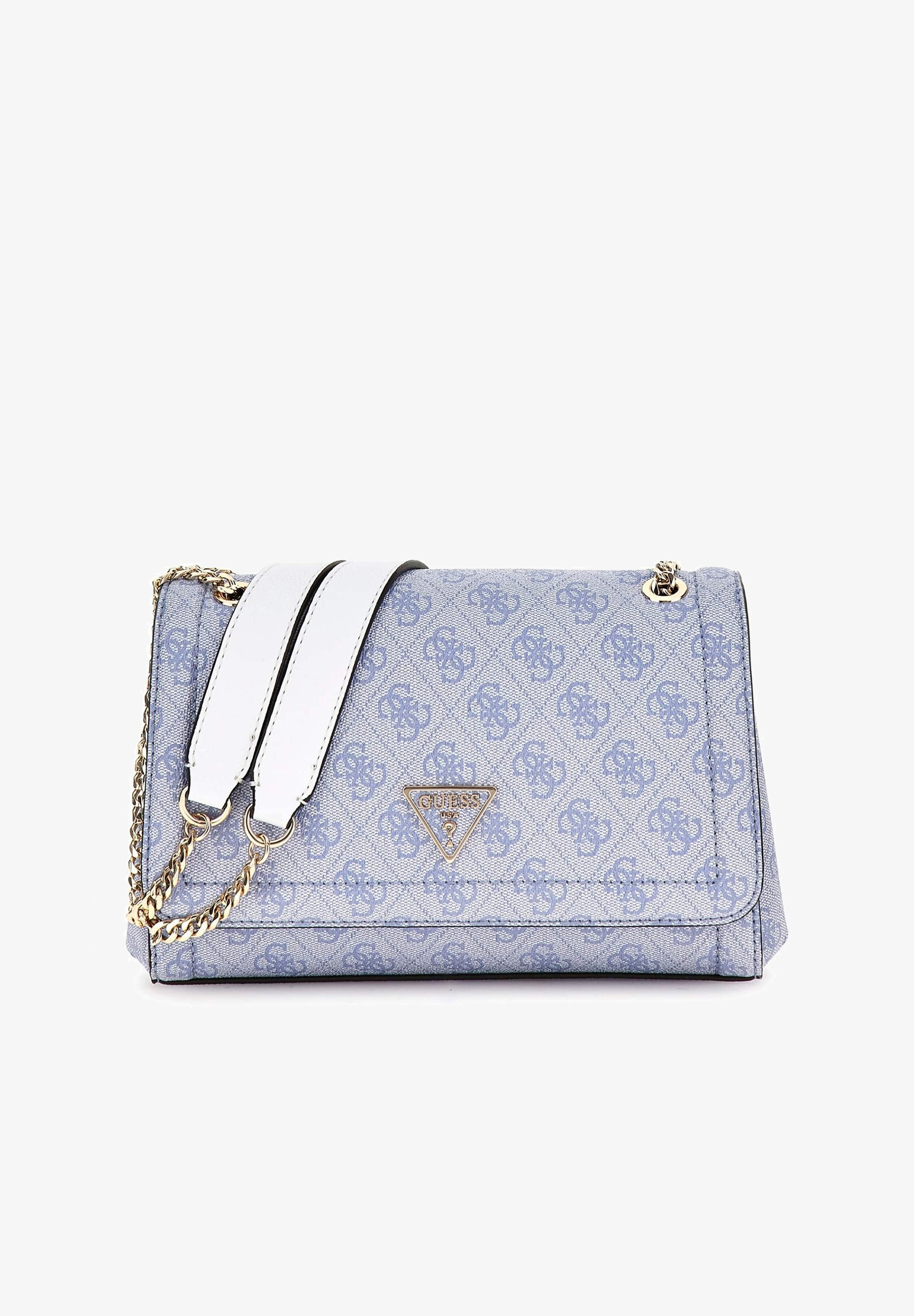 Guess Noelle Guess Handtasche Blau Weiss Noelle Schultertasche