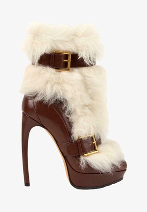 Alexander McQueen, ANKLE BOOTS MULTICOLOUR - Bottes de neige - beige brown