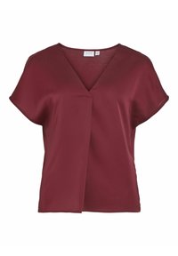 VIELLETTE V NECK - Blouse - cabernet