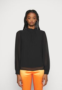 Object JMILA L/S HIGH NECK NOOS - Bluse - black