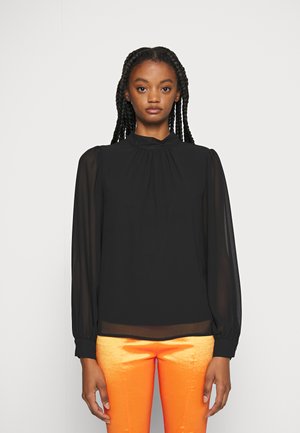 JMILA L/S HIGH NECK NOOS - Blouse - black