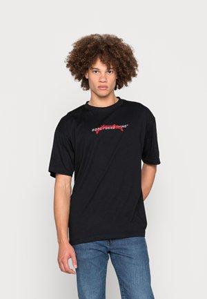 MULTI LOGO - T-shirts med print - black