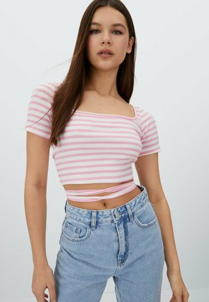 BÄNDERN AM RÜCKEN - T-shirt con stampa - pink