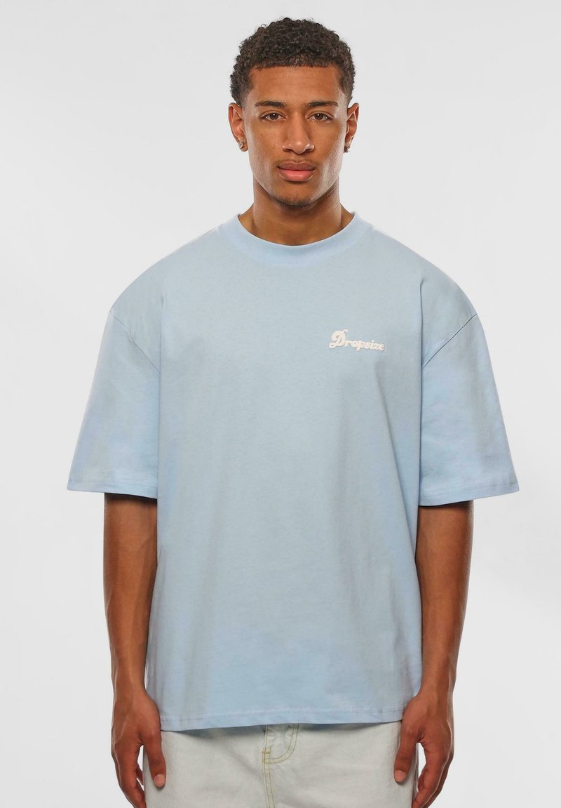 Dropsize OVERSIZE  - Marškinėliai su spaudiniu - baby blue