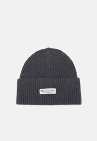 Marc O'Polo BEANIE FOLD-UP - Huer - deep grey melange
