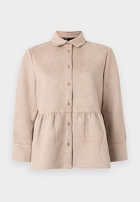 ONLCLAUDIA SHIRT - Button-down blouse - pumice stone