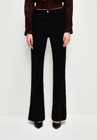 adL - HIGH WAIST - Bootcut jeans - black Miniatuurafbeelding 1