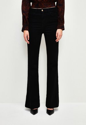 HIGH WAIST - Bootcut-farkut - black