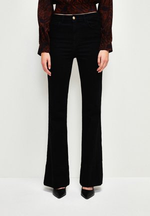 HIGH WAIST - Vaqueros bootcut - black