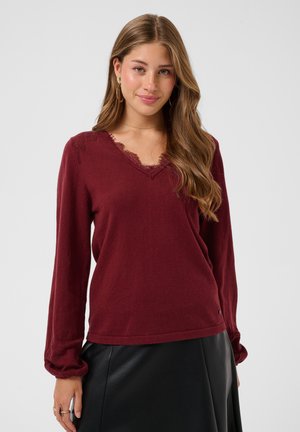 Cream, CRANVA - Pullover - cabernet