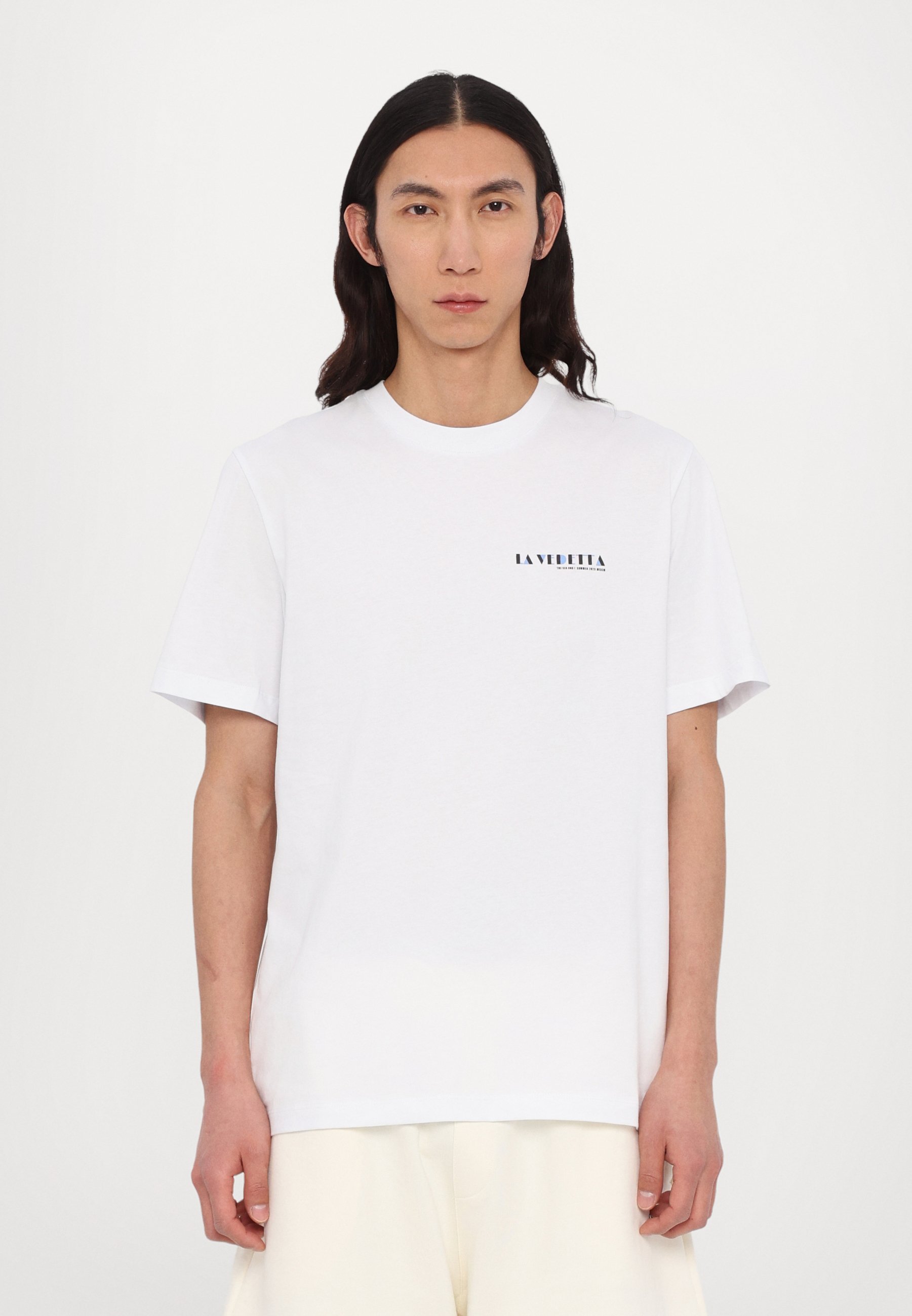 MSGM Print T-shirt - optical white/white - Zalando.ie
