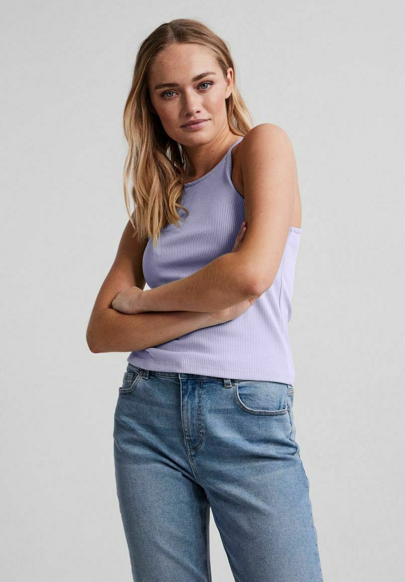 Pieces Langarmshirt PCNEJA LS REVERSIBLE TOP NOOS EXP BC 2 In 1 Umkehrbar 2 Ausschnittvarianten C1849345887