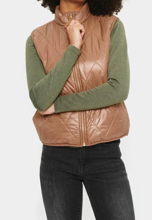 Bodywarmer - mottled light brown