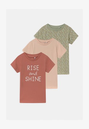NBFBARBEL 3 PACK - T-shirts print - desert sage