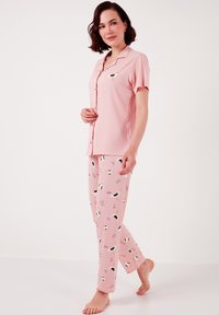 LELA REGULAR FIT SET - Pižamos komplektas - pink