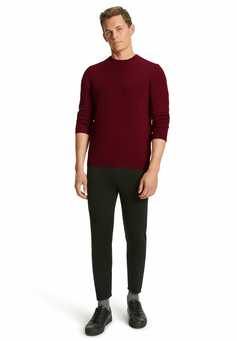 FALKE BASIC NEW MERINO CREW NECK - Strickpullover - wine