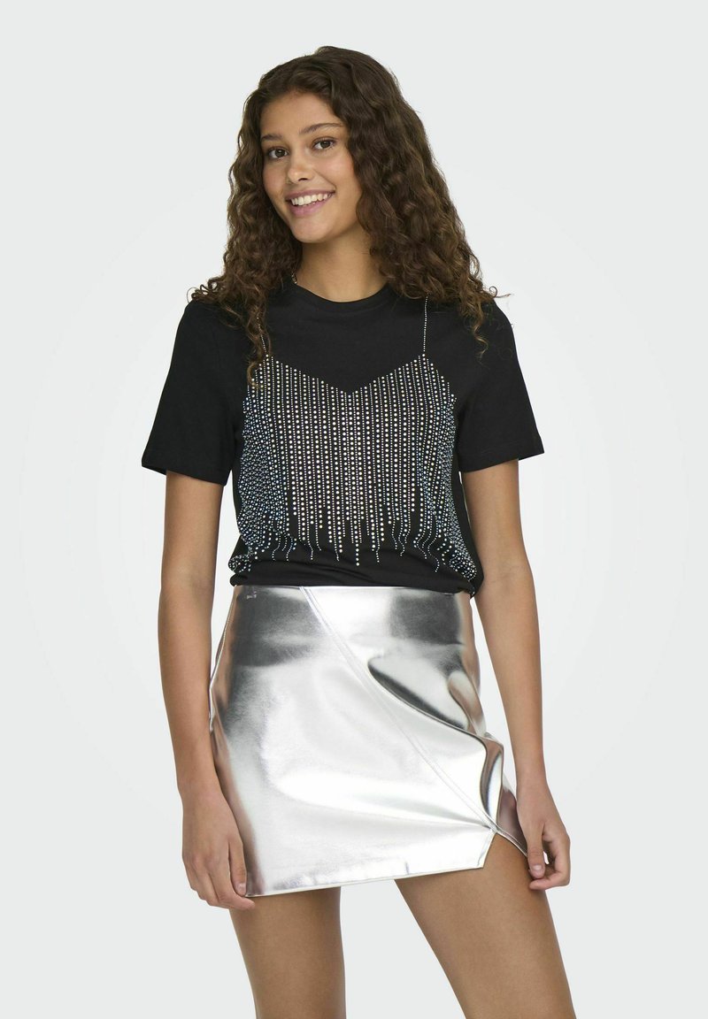ONLY ONLBILLIE - T-shirt con stampa - black