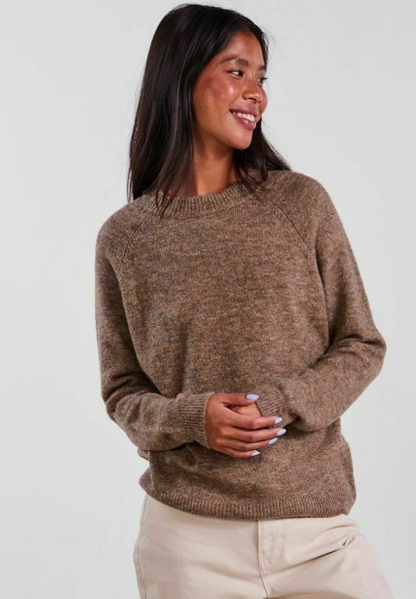 PCJULIANA O-NECK NOOS BC - Strickpullover - fossil