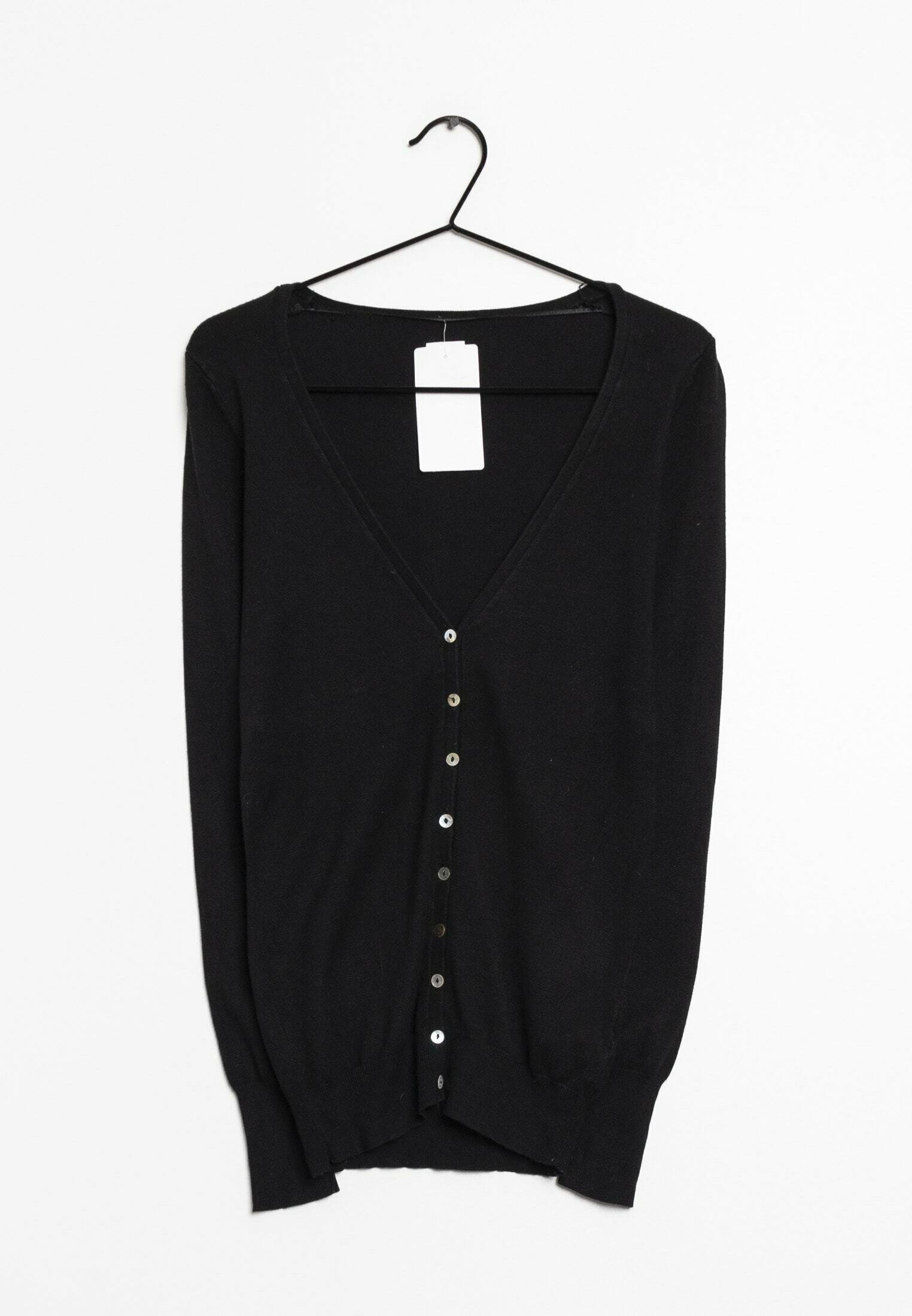 Stradivarius Chaqueta de punto black/negro (Segunda mano