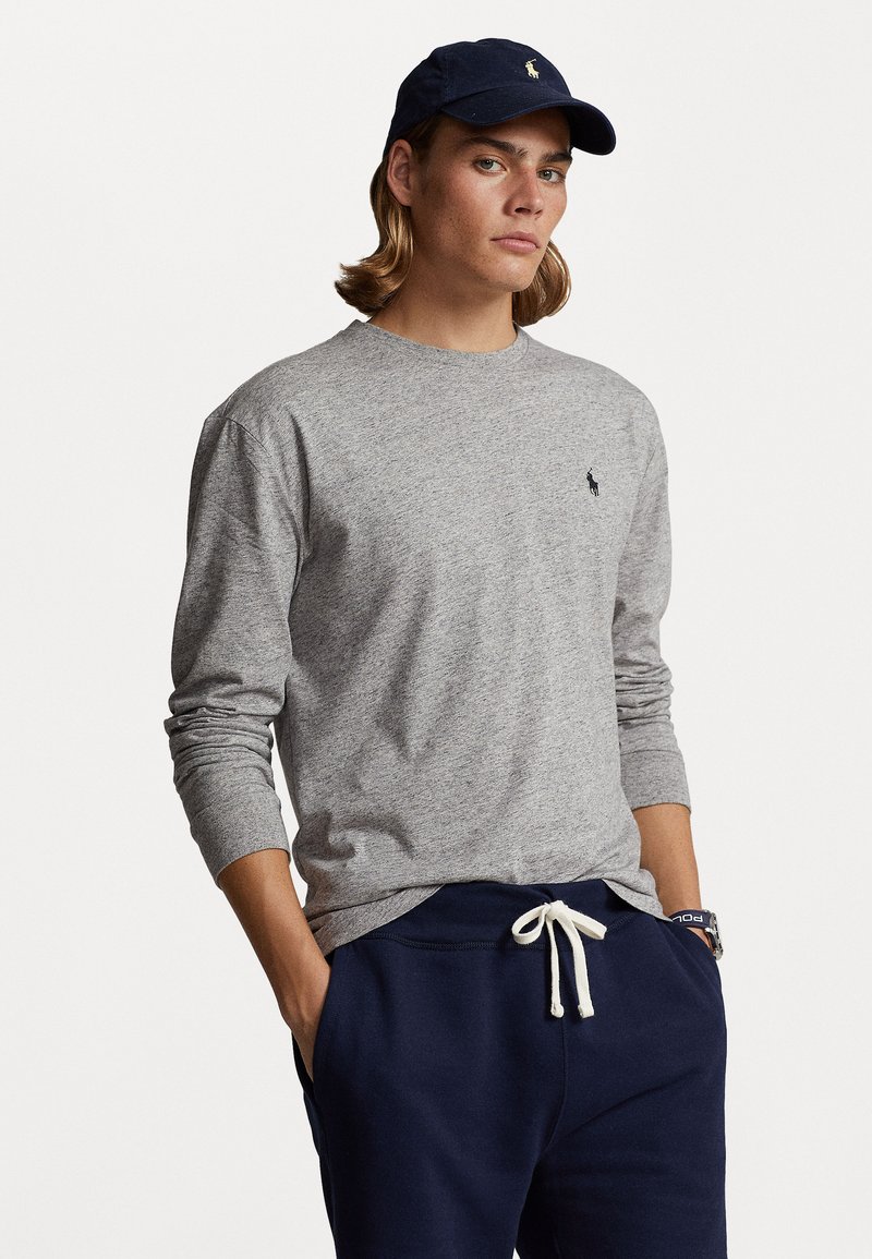 Polo Ralph Lauren CLASSIC FIT JERSEY LONG SLEEVE T SHIRT - Top s dlouhým rukávem - dark vintage heather