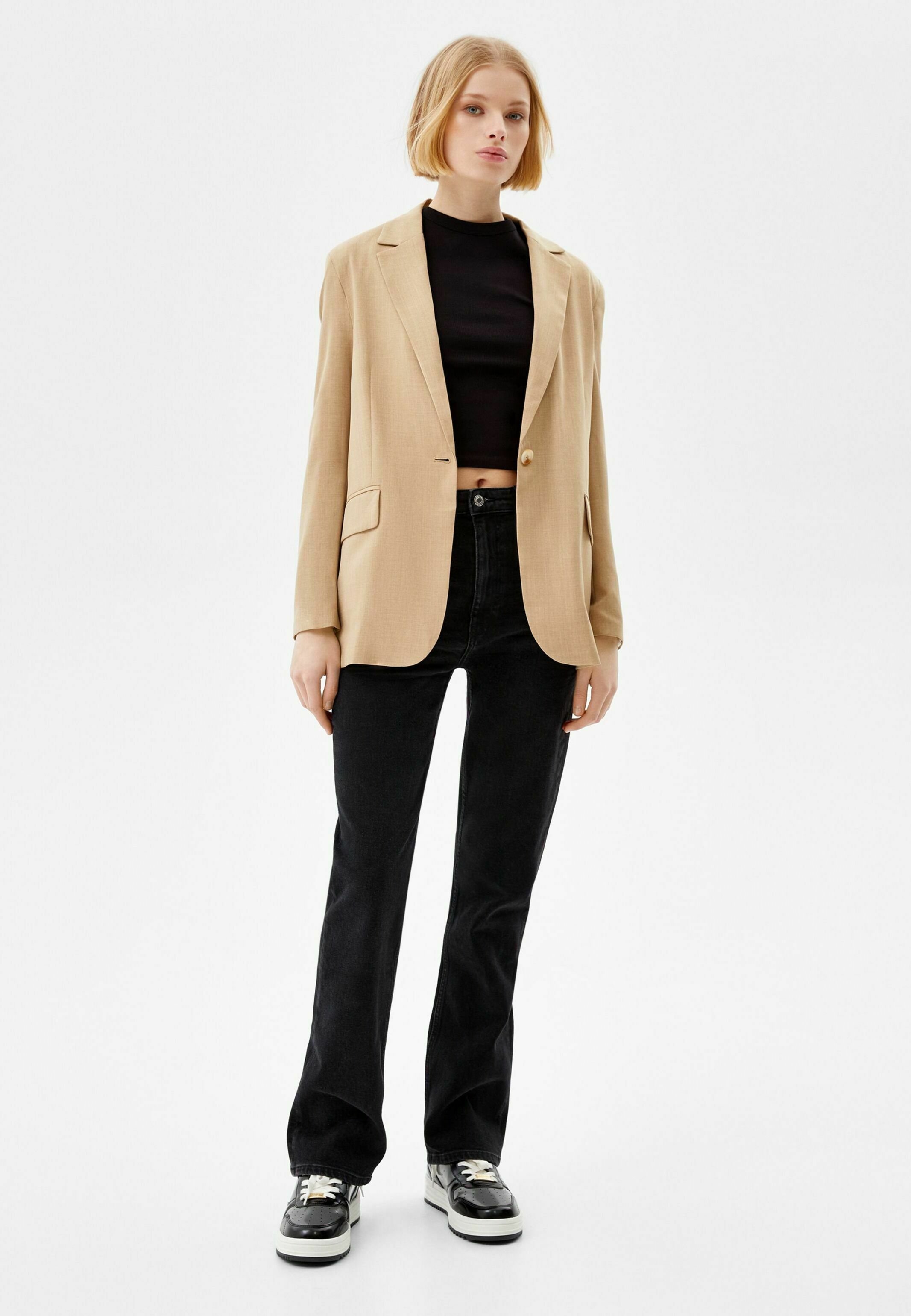Bershka FEMININE CUT - Blazer - camel/sabbia - Zalando.it