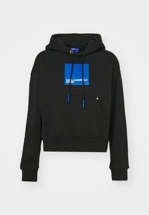 Karl Lagerfeld Jeans BOX LOGO - Kapuutsiga pusa - black