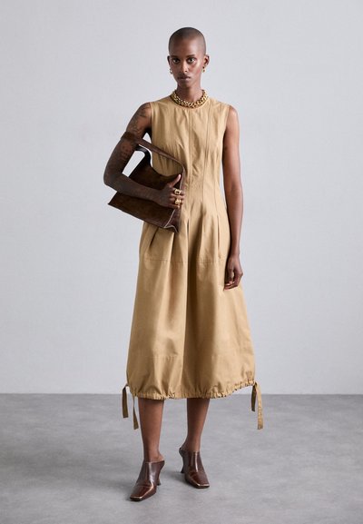 Proenza Schouler White Label MARLEY DRESS IN TECH  - Vapaa-ajan mekko - dark birch