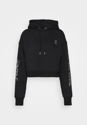 TEGAN CAPITAL HOODIE - Felpa con cappuccio - black