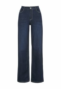 Cellbes of Sweden - WITH HIGH WAIST - Flared Jeans - dark blue Miniatuurafbeelding 1