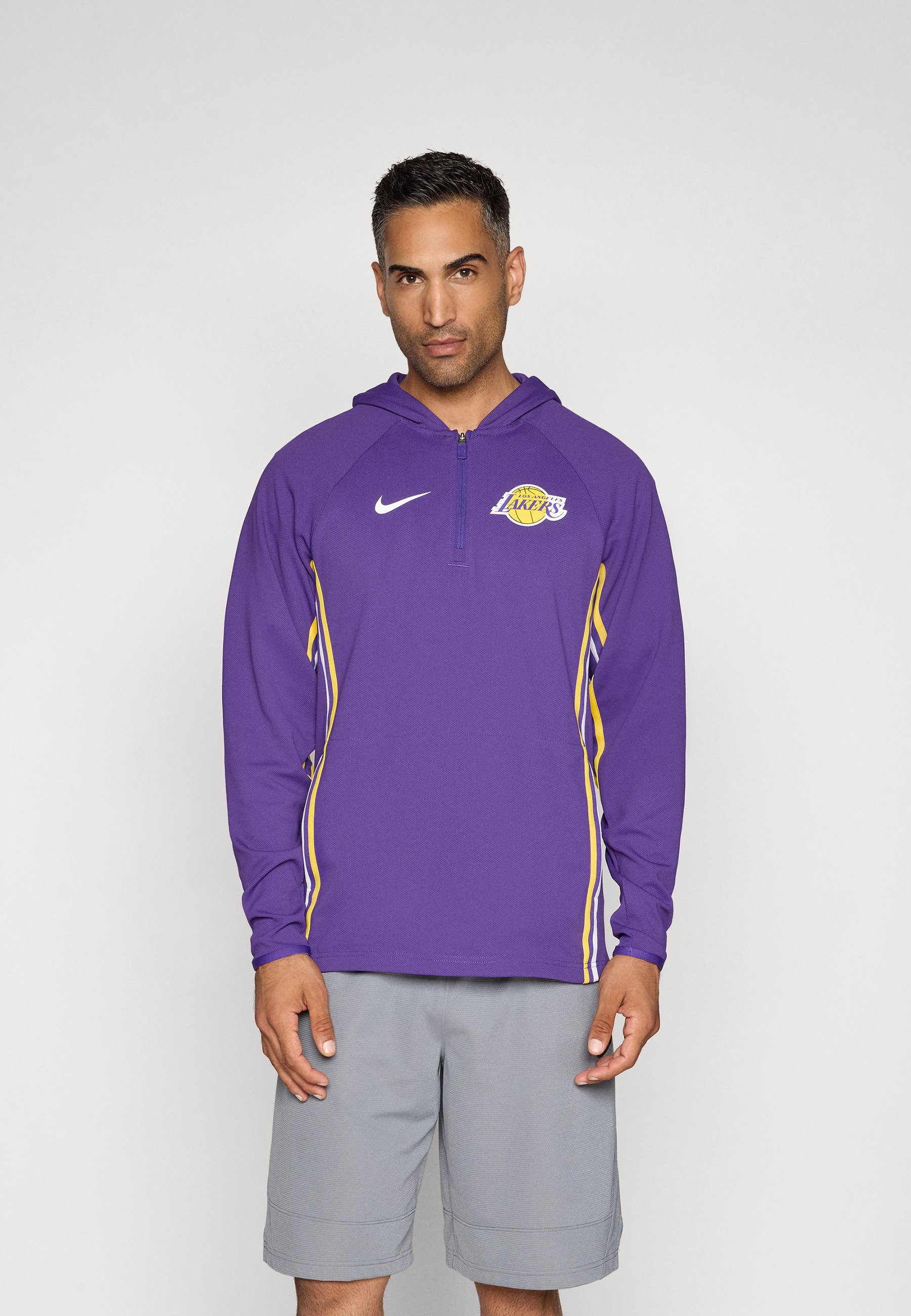 Nike Performance LOS ANGELES LAKERS ZONE QUARTER ZIP - Club wear